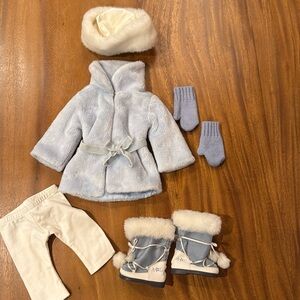 American Girl Doll Snow Flurry Outfit EUC